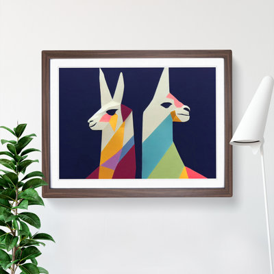 Abstract Llamas - Framed Print
