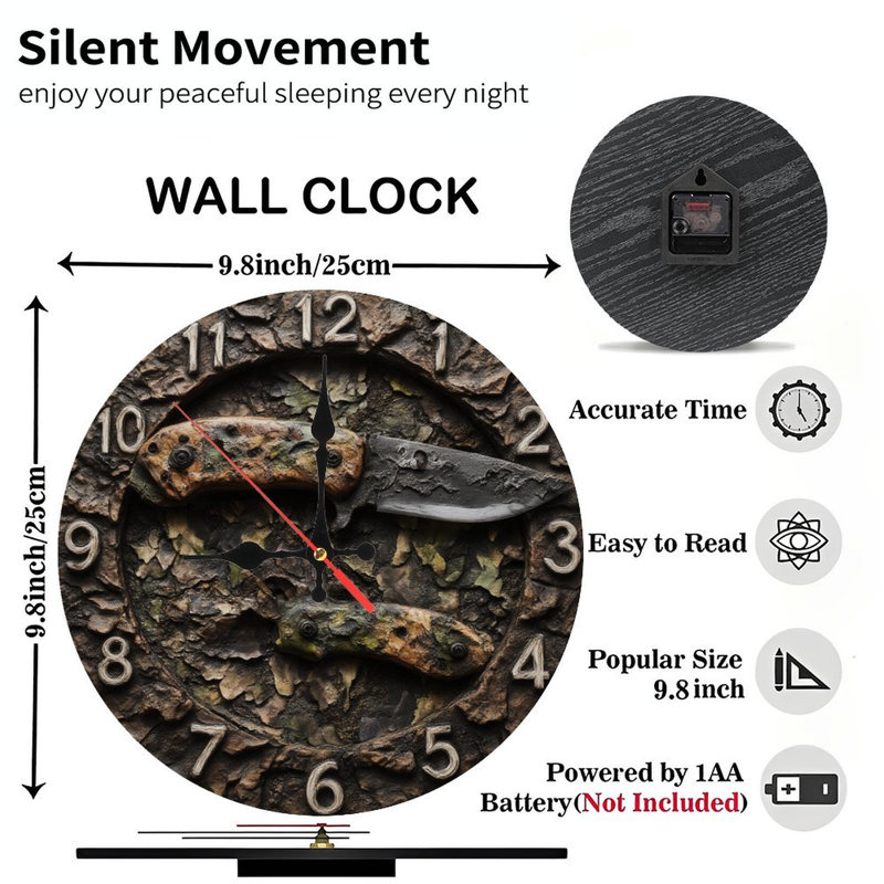 Horloge avec couteau et gaine