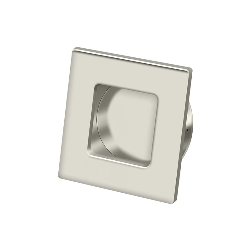 Deltana FPS234U14 Flush Pull, Square, HD, 2-3/4" x 2-3/4", Solid Brass in Polished Nickel