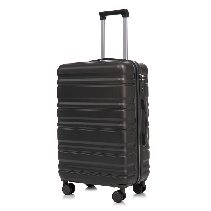20 po / 24 po / 28 po 3 pièces / ensemble en valise à roulettes ABS, valise de cabine, couleur assortie, serrure à combinaison