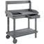Table de travail en bois 36 po avec 2 roues amovibles gris-1724749763