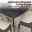 Champale Extendable Round Stone Top Metal Base Dining Table-304836161