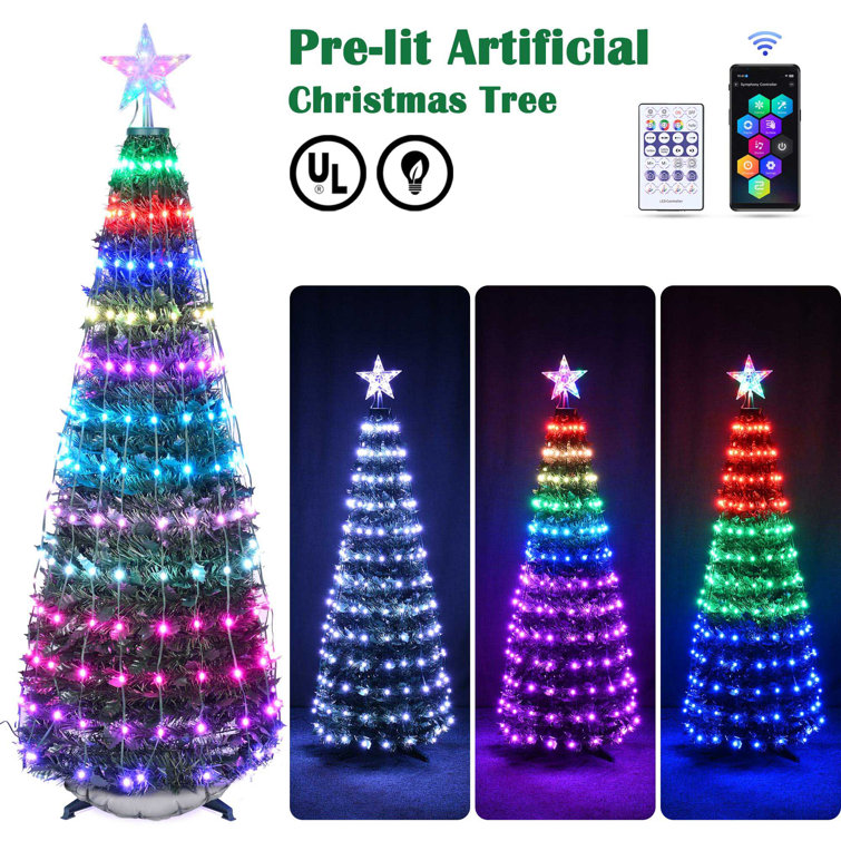 Color Chase Bluetooth APP Controlled Outdoor Holiday String Lights C9 LED  Christmas Lights Kit