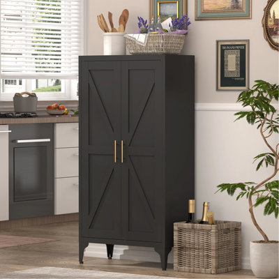 Armoire de rangement en métal avec 2 portes réglables en métal pour armoires de rangement en métal