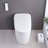 Smart Toilet Bidet With Self-Cleaning Nozzle, Heated Seat, Night , Remote Control. White Ceramic, 27.07In Depth Nozzle Toilet, Off Flush. Depth, 23.62In Package Height