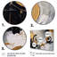 Tourbillons dorés à multiples facettes sur toile, 3 pièces-551752136