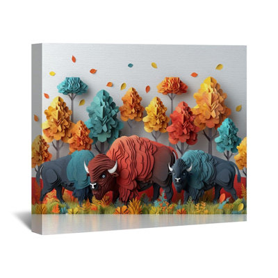 "Animaux" sur toile