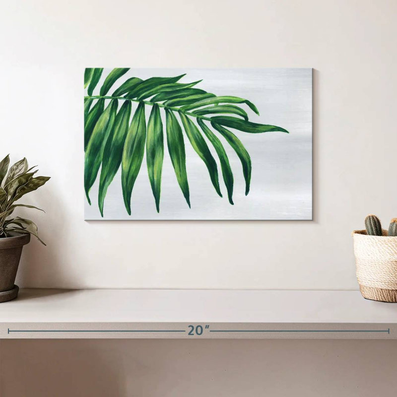 Harnek feuille tropicale I, H 8 po x l 12 po