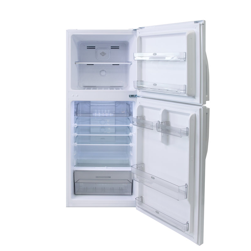Premium Levella 24" 7 Cubic Feet Top Freezer Refrigerator, White