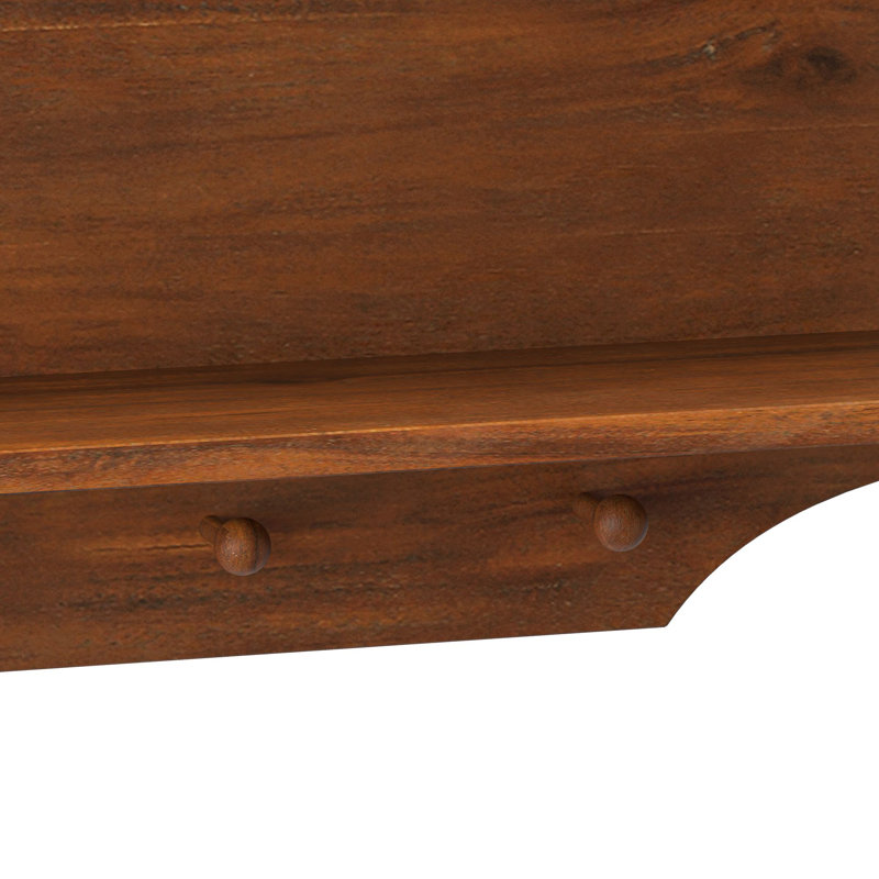 Armoire murale 39,37 po à 4 portes rétro, avec deux niveaux de rangement et un support à crochets ouverts, convient aux salles de bain, cuisines, salles à manger, brun