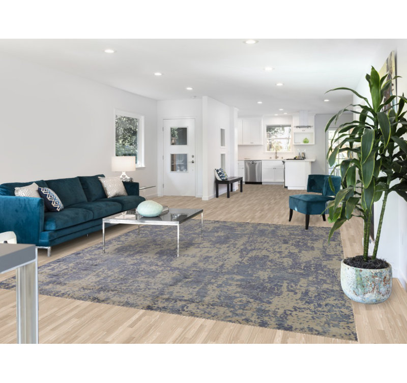 Tapis abstrait de salon moderne 8 x 10