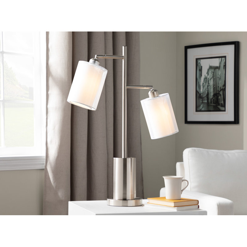 Allyssa 27" Desk Lamp, Nickel