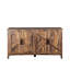 Armoire avec 4 portes et 4 tablettes ouvertes