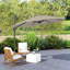 Outsunny 3 x 3(m) Cantilever Parasol Garden Umbrella with Cross Base-887204464