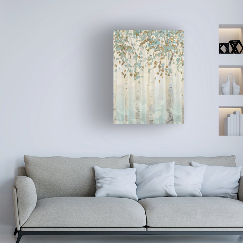 Dream Forest I Birch Tree Landscape Canvas Art