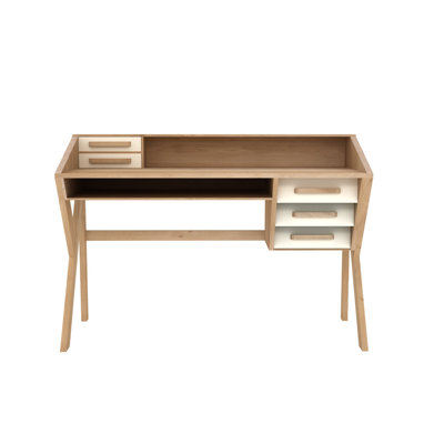 Origami Solid Wood Secretary Desk