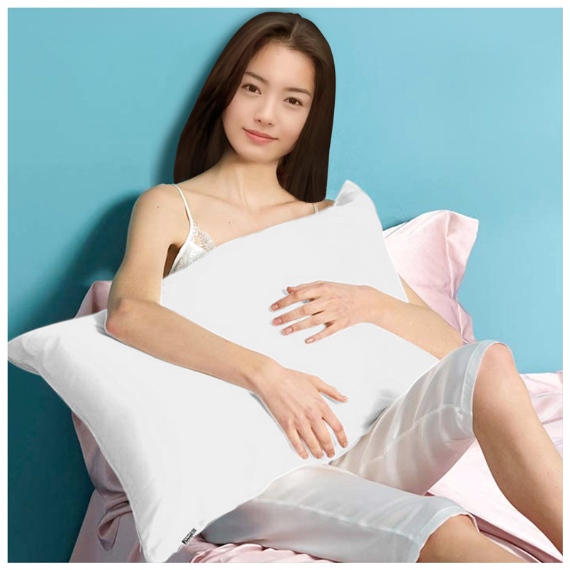 Premium Housewife Pillowcases Solid Colour Polycotton Material 50x75cm Size Easy Care Machine Washable Bedding, White