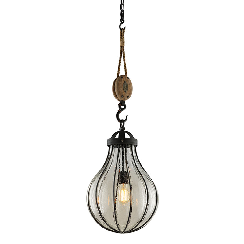 Luminaire suspendu géométrique 1 lumière Murphy, H 40 po x l 13,5 po x P 13,5 po