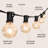Outdoor 25 - Bulb 25'' Plug-in Globe String Light