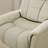 Global Home Swivel Glider Recliner With Manual Adjustable Headrest & Footrest In Faux Leather Bentley Oyster-495228815