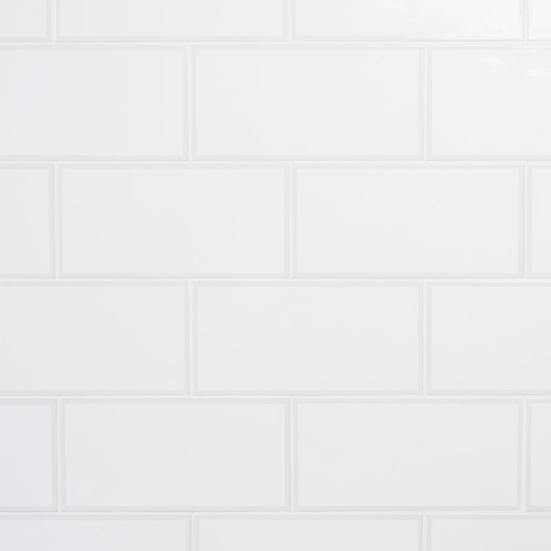 Thames 5 in x 10 in Ceramic Subway Tile (28 Pieces/ 10.76 sqft/ case), White