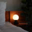 Grande lampe de chevet moderne en marbre et globe givré 15 po Mila-87756008-126420616