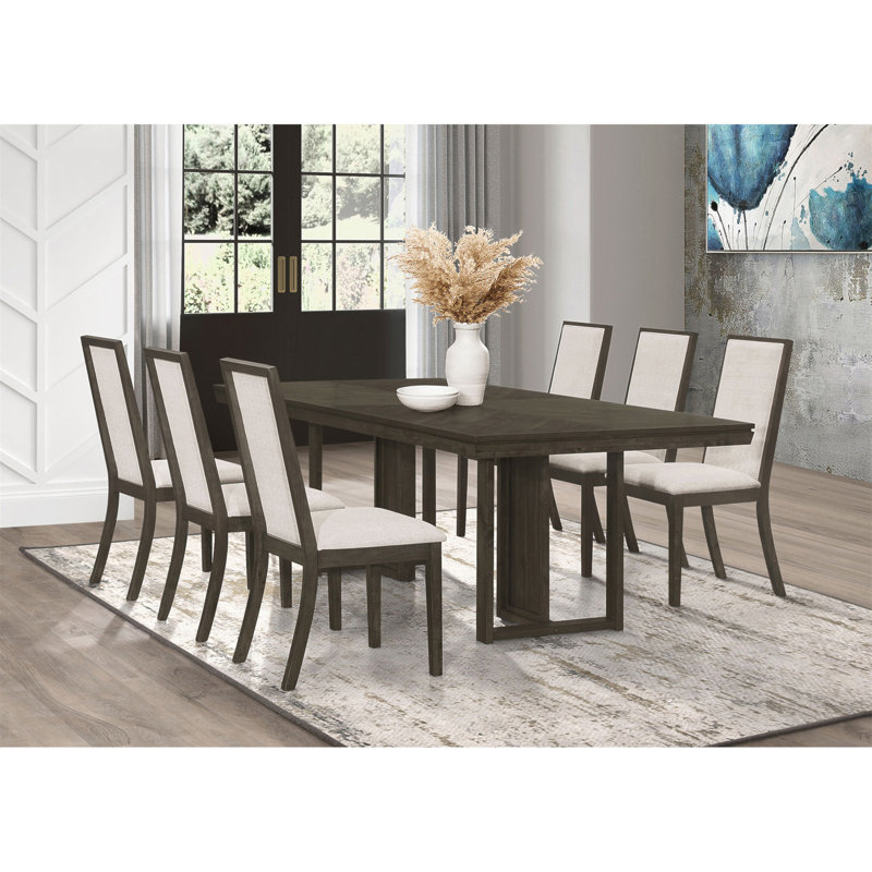 Ensemble de table de salle à manger 7 pièces Glenmoor, 7 pièces : table, 6 chaises