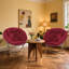 Chaises de salle à manger rembourrées rondes, chaises pliantes Papasan, chaises de lecture pour la chambre à coucher-101920691-95209940