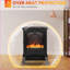 Poêle électrique pour foyer, autoportant de 22 po avec flamme réaliste, 750 W / 1500 W, protection contre la surchauffe | Noir | ABS