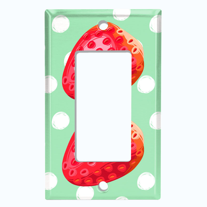 Patterned 1 - Gang Toggle Light Switch Standard Wall Plate