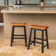 TABOURET SADDLE EN BOIS 24 po-1110338771-1110338770