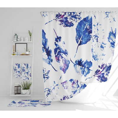 Navira Polyester Shower Curtain Set