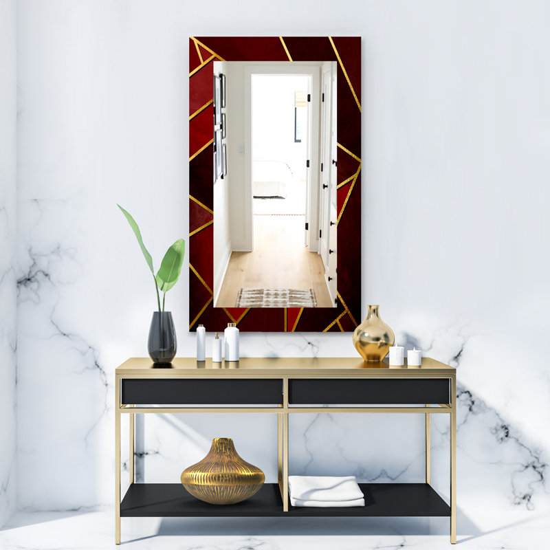Miroir de salle de bain Capital, H 39,4 po x l 29,5 po, Rouge