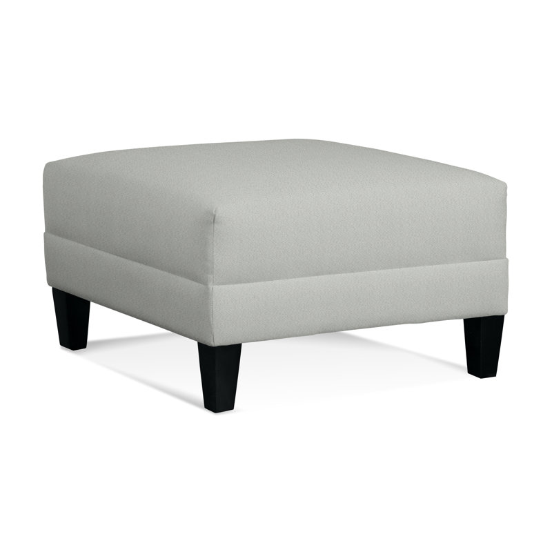 Alexa Square Ottoman, Basic Beige, 0317-85, Black