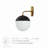 Modway Stellar 1-Light Wall Sconce-1007727411