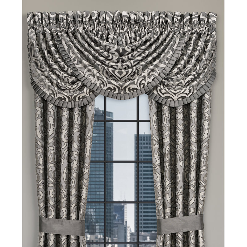 Bolero - Silver Window Waterfall Valance