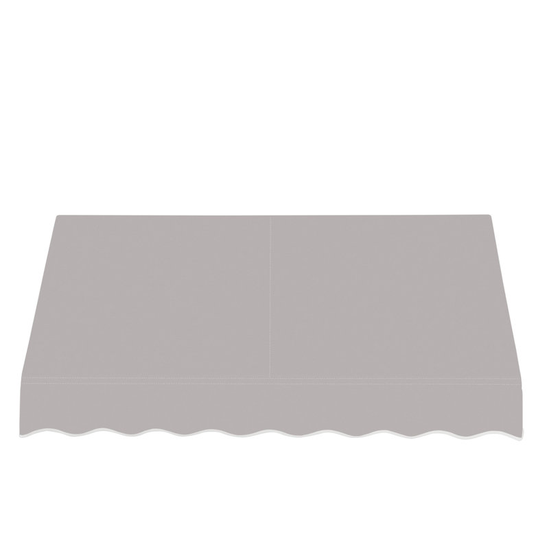 Auvent fixe en tissu acrylique San Francisco Awntech, Gris, H 24 po x l 124,5 po x P 36 po