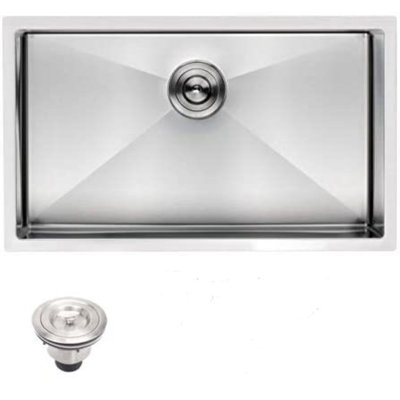 Évier de cuisine encastrable avec crépine L 32 po x l 18 po