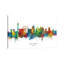 Las Vegas Nevada Skyline by Michael Tompsett - Wrapped Canvas Painting-1928927421-1935736425