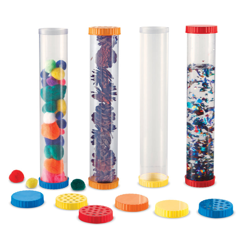 Tubes sensoriels de science primaire, ensemble de 4