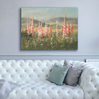 «Wild Foxglove Meadow» par Danhui Nai, art mural sur toile