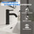 Matte Black Single Hole Bathroom Sink Faucet with Drain Assembly