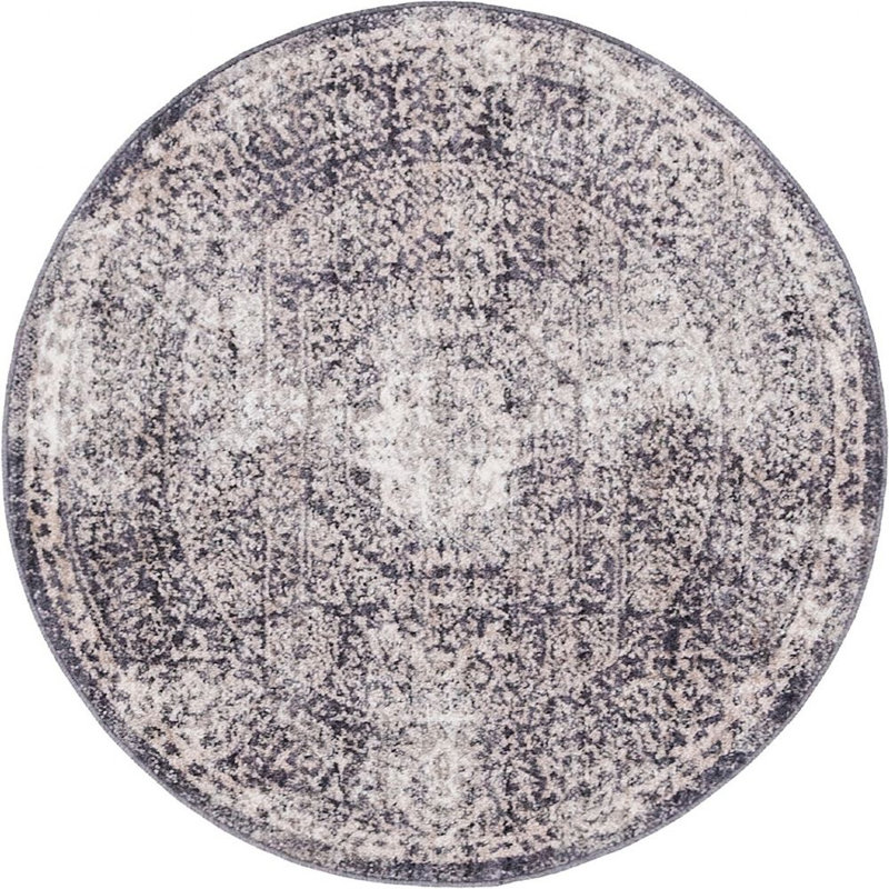 Kingston Oriental Indoor Rug, Round 6'