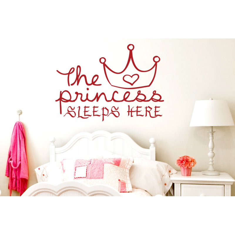 Abstract Wall Decal, Large, Dark Red