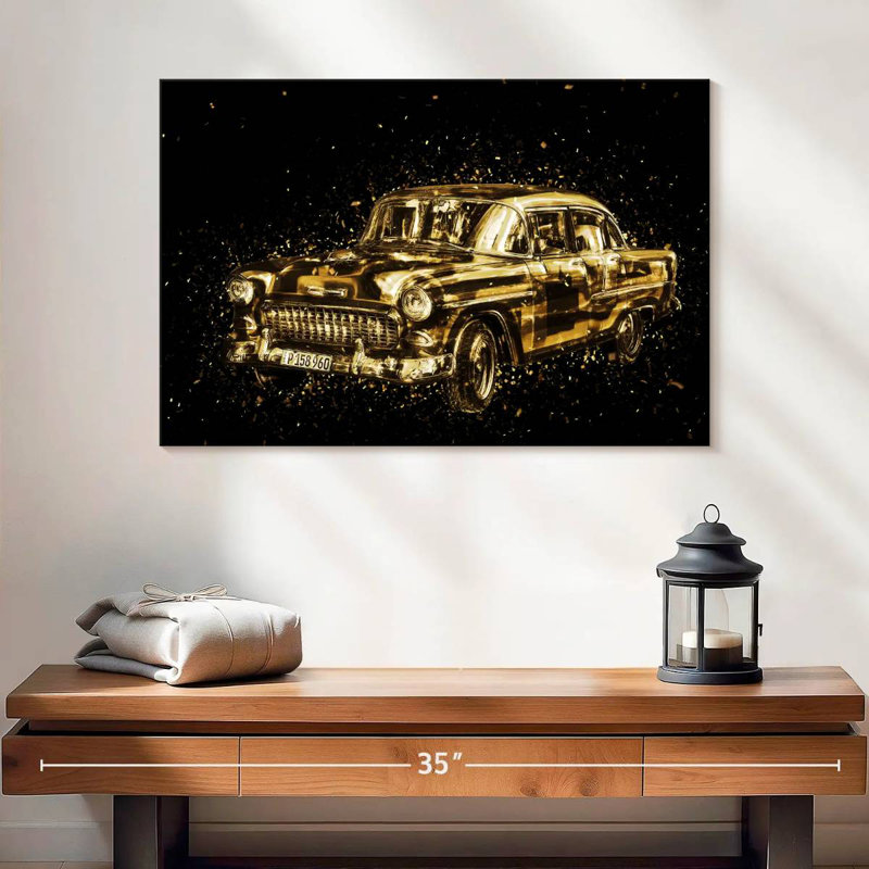 Voiture classique Mehar Golden, H 8 po x l 12 po