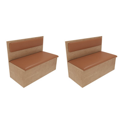 Banc rembourré en similicuir Cafe Western
