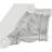 Endurathane Modena Inside Corner for Moulding Profiles, 3 1/2"H x 2 7/8"P, Factory Primed