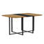 Ensemble de table de salle à manger moderne 7 pièces, design élégant à deux tons, parfait pour les cuisines compactes