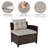 Slaveyka 4 - Person Patio Conversation Sets with Cushions