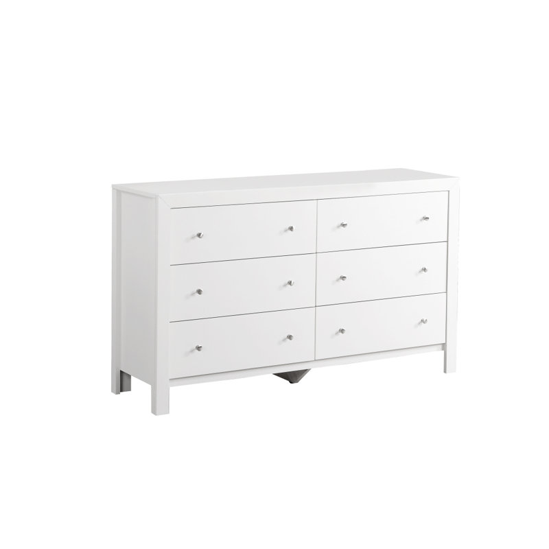 Commode transitionnelle élégante blanche